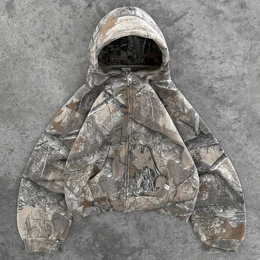 Y2K Camouflage Zip-Up Hoodie™